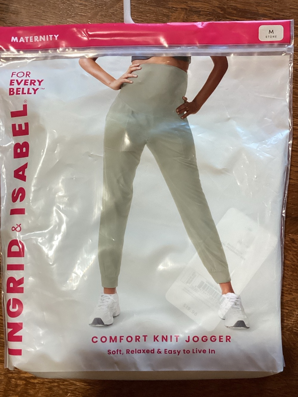 Ingrid & Isabel Stone Maternity Comfort Knit Joggers